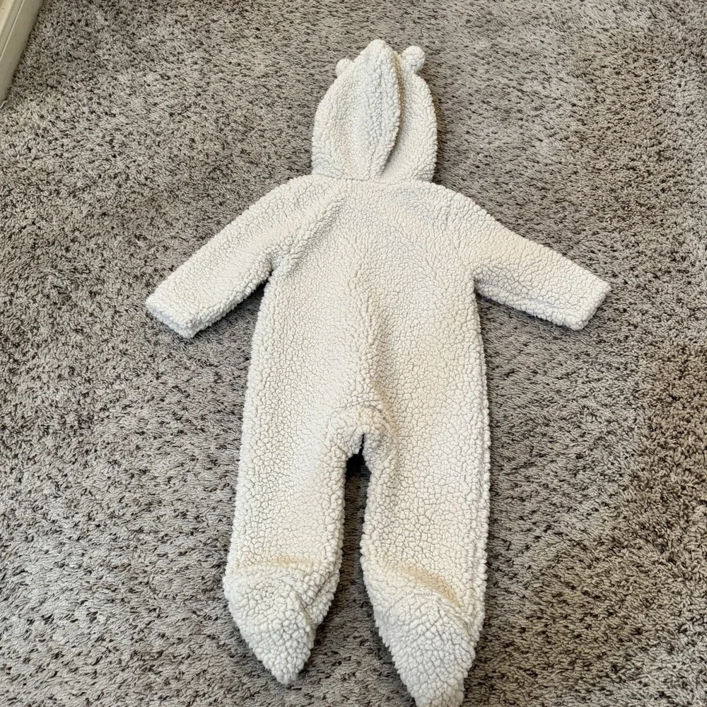 Disney Winnie The Pooh Sherpa Fleece One Piece‎ Pajama Baby Size 6-9 Months
